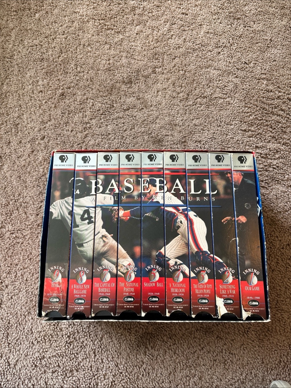PBS Baseball Documentary a film by Ken burns video 1994 Box Set - Blue